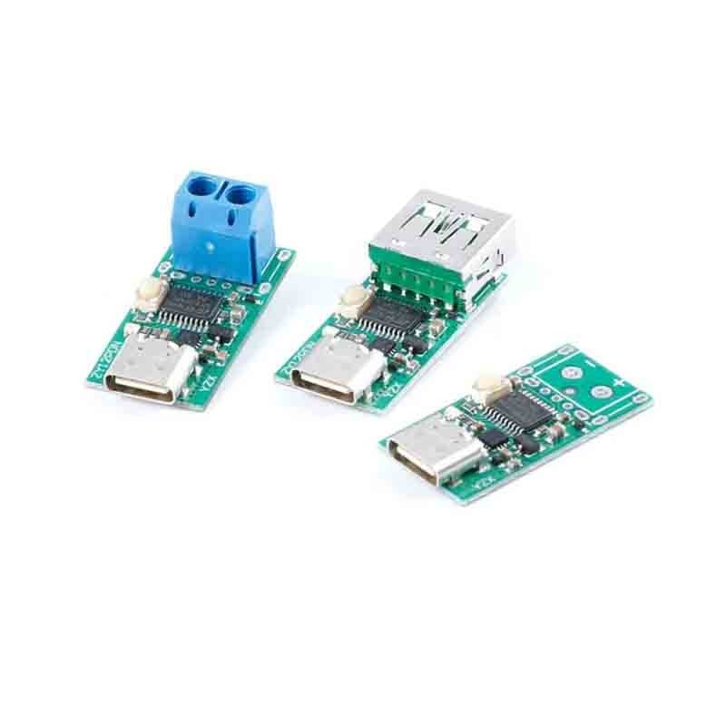 ZY12PDN USB-C PD2.0 3.0 ถึง DC Deception Fast Charging Trigger Polling Detector แล็ปท็อปแหล่งจ่ายไฟเ