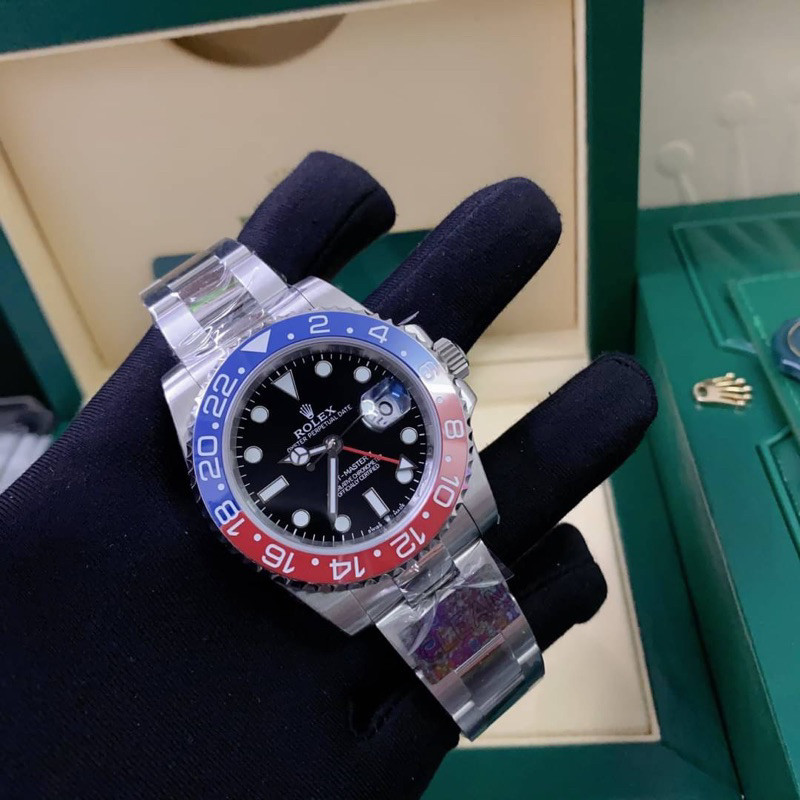 (ส่งของทุกวัน) นาฬิกาข้อมือ Rolex GMT Swiss โรงงาน Clean เครื่อง ETA งานสวย ใส่สลับแท้ได้ครับ สินค้า