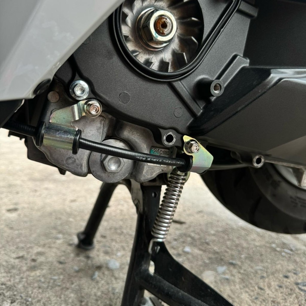 น็อตยึดสายเบรคหลัง (ใต้แคร้ง) GIORNO+125 CNCเลส ชุด2ตัว