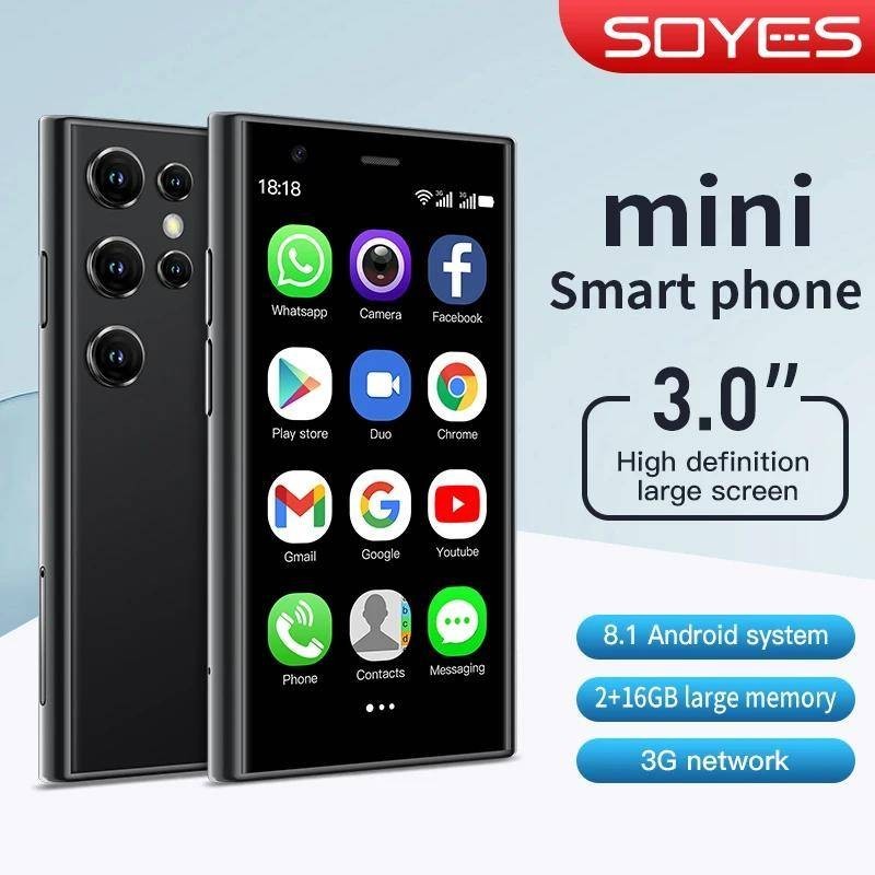 2024 ใหม่ SOYES S23 Pro mini สมาร์ทโฟน 2GB + 16GB กล้อง HD ด้านหน้าและด้านหลังมินิโทรศัพท์ขนาดเล็ก