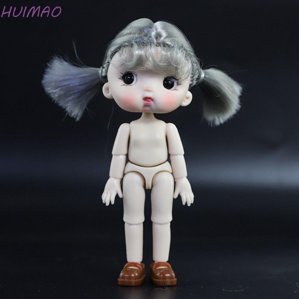 Huimao Expression สาว Nude ตุ๊กตา Body ตุ๊กตาของเล่น Kawaii ของเล่นอุปกรณ์เสริม OB11 Body ตุ๊กตาข้อต่อที่ถอดออกได้อุปกรณ์เสริมน่ารัก Expression Face ข้อต่อที่สามารถเคลื่อนย้ายตุ๊กตา