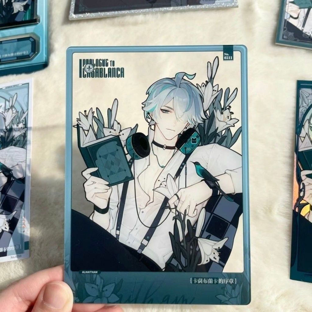 Alhaitham ตัวเลขการกระทําอะคริลิคขาตั้งอะนิเมะอุปกรณ์ต่อพ่วงแฟชั่นเด็กเครื่องประดับสาวรุ่นตกแต่งรถ G