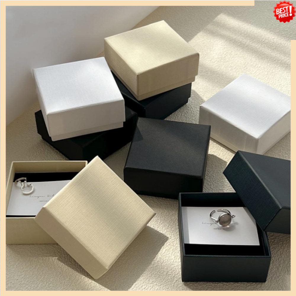 แฟชั่นเครื่องประดับกล่องบรรจุภัณฑ์แบบพกพาโลกปกกล่องเครื่องประดับสีทึบแปรงสร้อยคอต่างหูแหวนกล่องของขวัญ