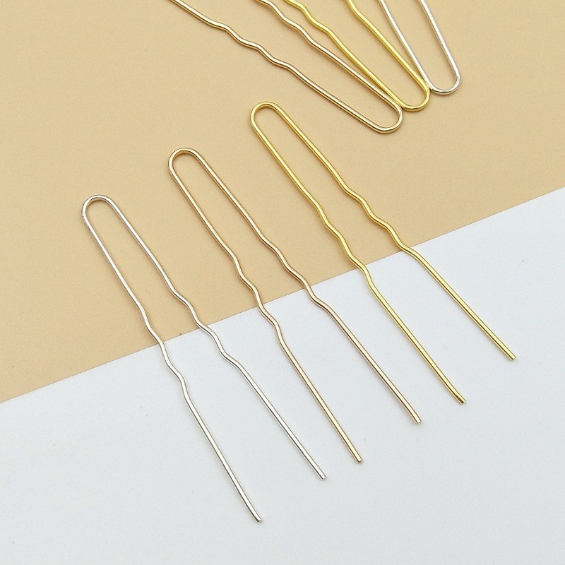 20 ชิ้น U-Shaped Hairpin diy โบราณอุปกรณ์เสริมผม Handmade Hairpin อุปกรณ์เสริมหลักขายส่ง