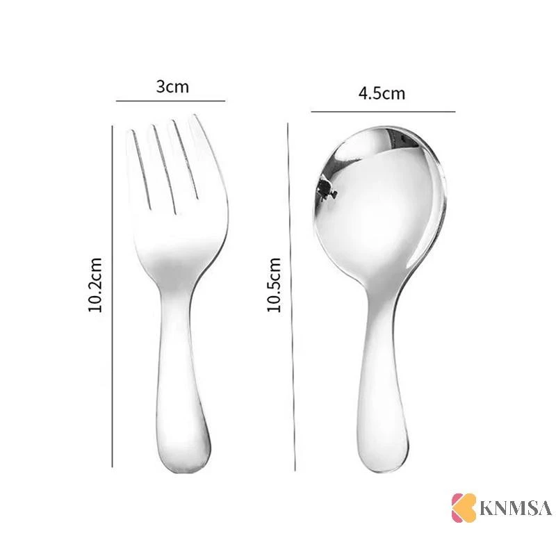 KNMSA ชุดช้อนส้อมสแตนเลสพกพาสำหรับตั้งแคมป์เดินป่า thumbnail 8