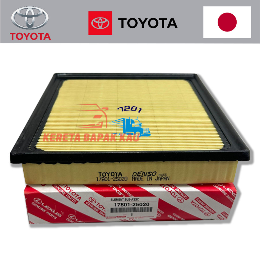 TOYOTA 25020 กรองอากาศ TOYOTA CAMRY ASV70R (HYBRID) HARRIER MXUA80 RAV4 18Y LEXUS ES200/ 350/300H AX