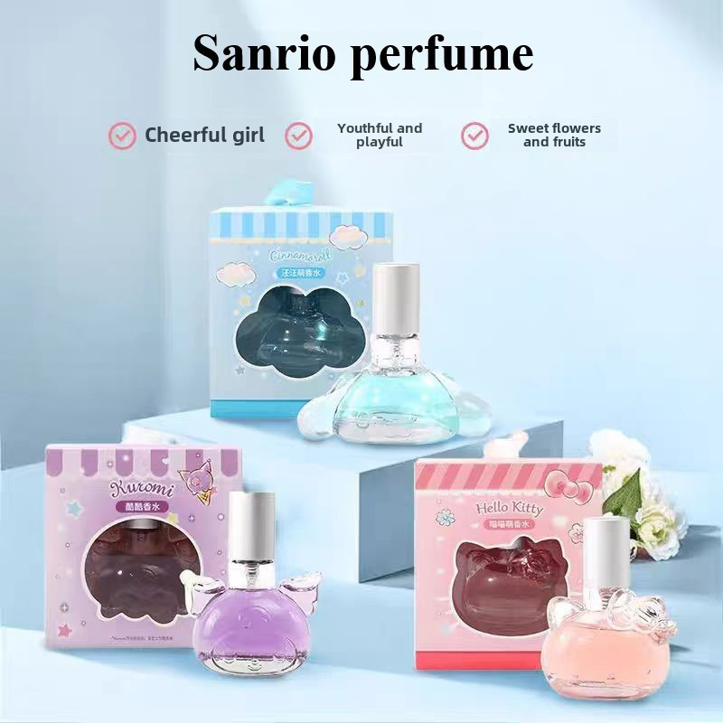 Miniso Sanrio Cinnamoroll Wang Wangmeng น้ําหอมกลิ่นหอมติดทนนานกลิ่นหอมสดชื่นและแสง Hello Kitty กลิ่นหอมหวานน้ําหอม 10ml ของขวัญวันเกิดเด็กผู้หญิง