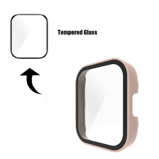 เคสพีซีกระจกนิรภัย for Redmi Watch 3 Active ฝาครอบกันชนฟิล์มป้องกันหน้าจอแข็ง for Smartwatch Xiaomi Mi Watch 3 Lite