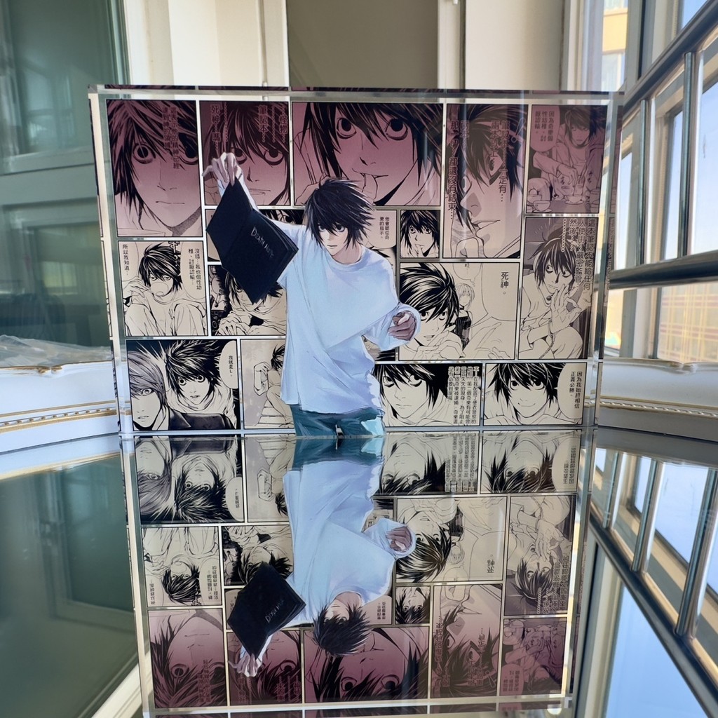 ขาตั้งของขวัญวันเกิด Ryuzaki L อะคริลิค อิฐ อนิเมะ Death Note สองมิติ การฟื้นฟู Yagami มังงะ
