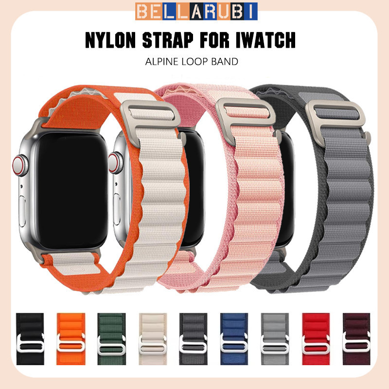 สายไนลอน Alpine Loop for Apple Watch  Ultra/SE 3 2 IWatch Series 11 10 9 8 7 6 49 มม. 46 มม 45  41 44 มม. 40 มม. 44 มม