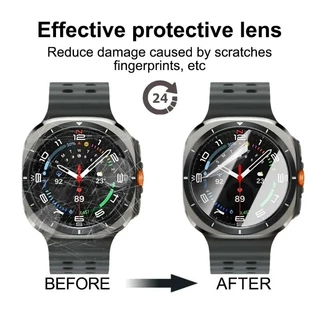 ฟิล์มไฮโดรเจลแบบนุ่มป้องกันสําหรับ Samsung Galaxy Watch 7 40 มม.44 มม.นาฬิกา 7 Ultra 47 มม.อุปกรณ์เสริมหน้าจอ Smartwatch ไม่ใช่แก้ว