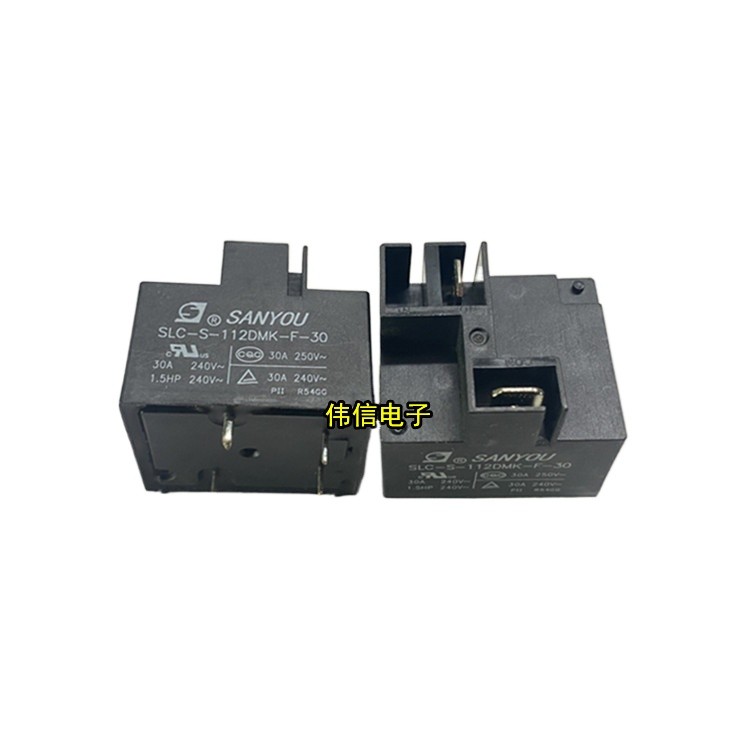 ยี่ห้อใหม่ SLC-S-112DMK-F-30 SANYOU รีเลย์หนึ่งชุดเปิดปกติ 4 Pins 2 ปลั๊ก 30A