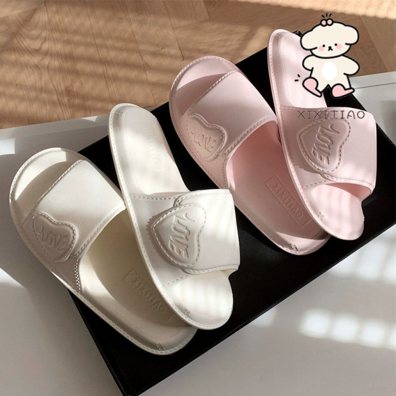 Xixtiao รองเท้าแตะหญิงเกาหลีรุ่นแฟชั่นในร่ม High-End Soft Sole eva ห้องน้ําสบาย