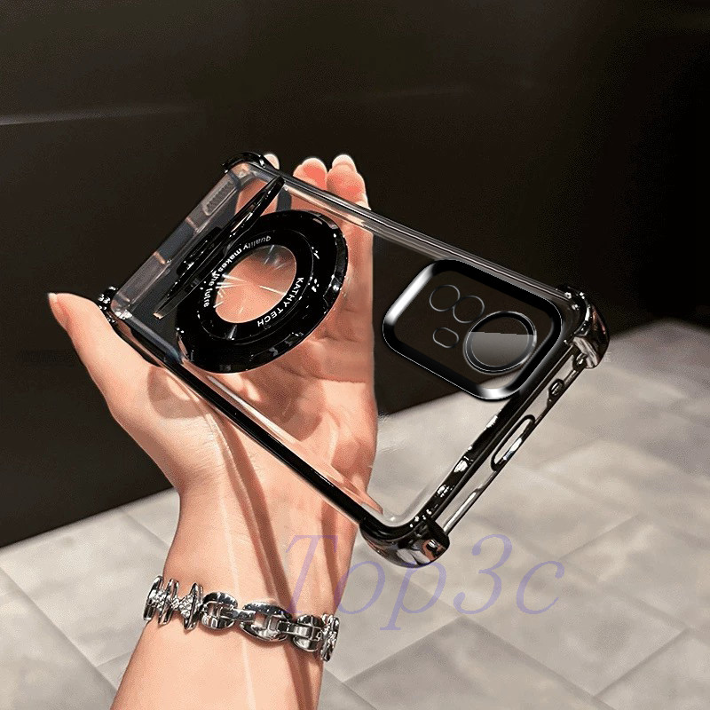 เคส Xiaomi 12T Pro/12/Xiaomi 11 Lite 5G NE/13T Pro/13/14/14T Pro Bracket สไตล์ถุงลมนิรภัย anti drop เคสโทรศัพท์โปร่งใส CDSJ - รูปที่ 6