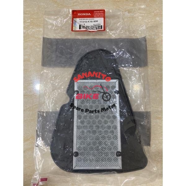 AIR FILTER K16 BEAT FI SCOOPY ESP ORIGINAL HONDA AHM 17210-K16-900