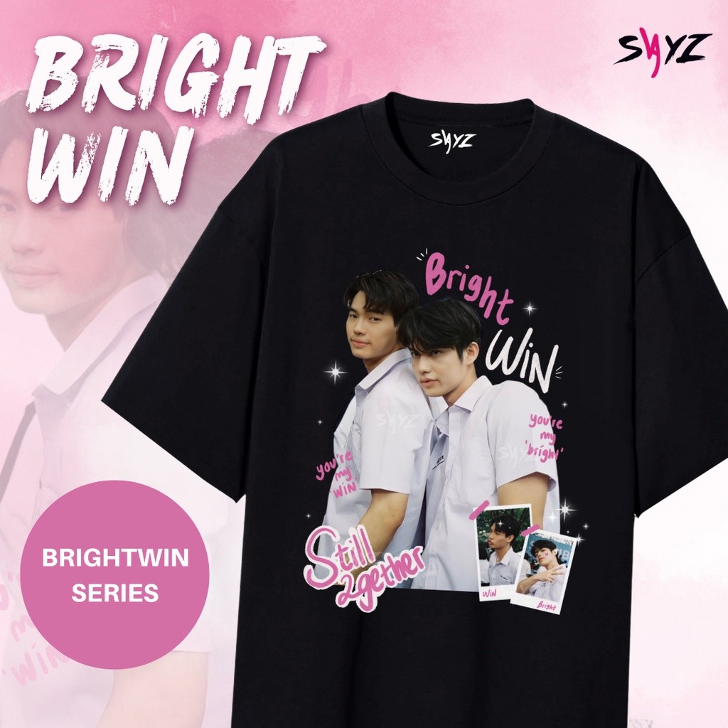 [ Ready ] เสื้อยืด BrightWin - 2gether the series - thai actor - Bright vachirawit metawin - pink ve