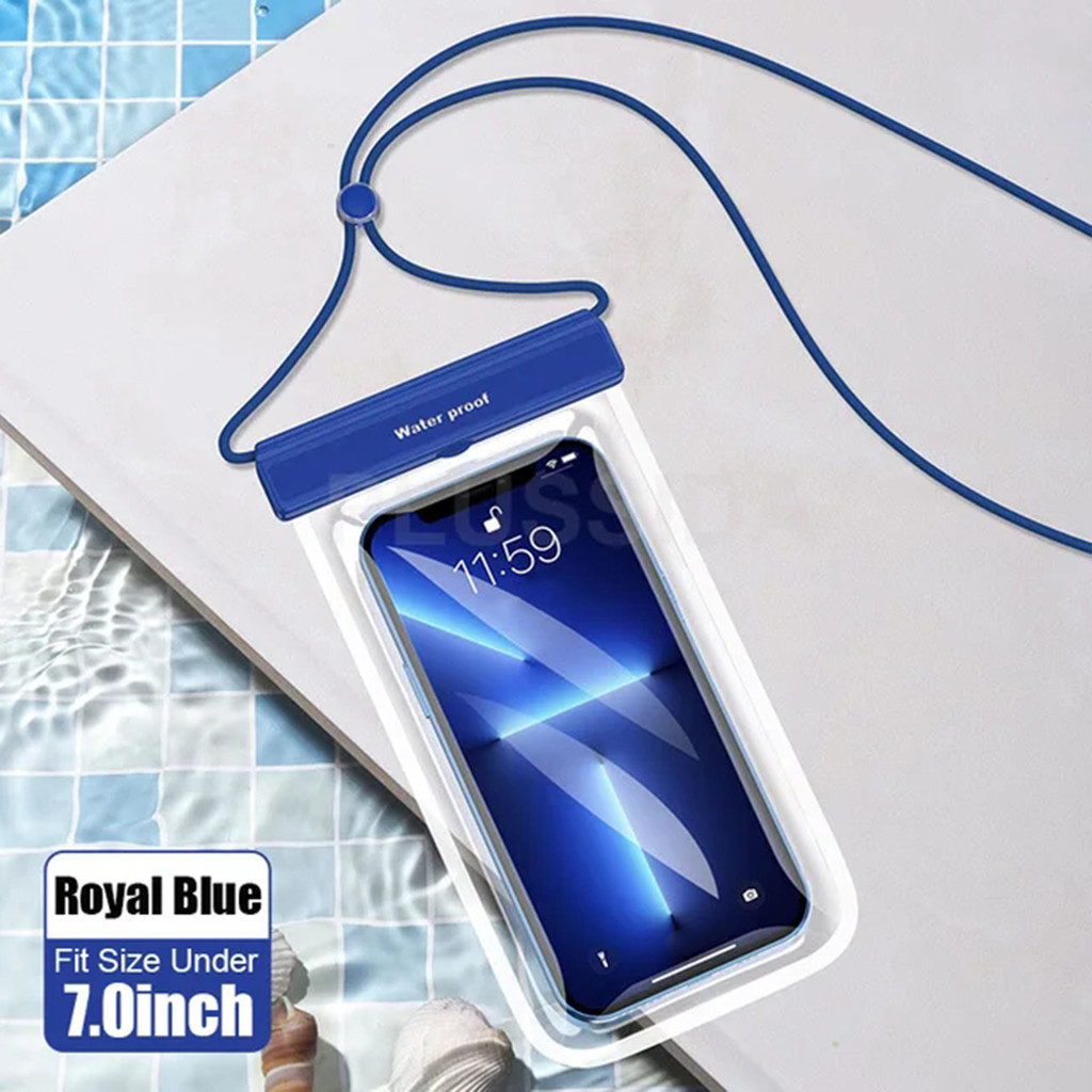 เคสโทรศัพท์กันน้ําดริฟท์ดําน้ําว่ายน้ํากระเป๋ากันน้ําสําหรับ6นิ้วมือถือปกกระเป๋ากระเป๋ากรณีใต้น้ําแห้งกระเป๋ากรณีปก - รูปที่ 2