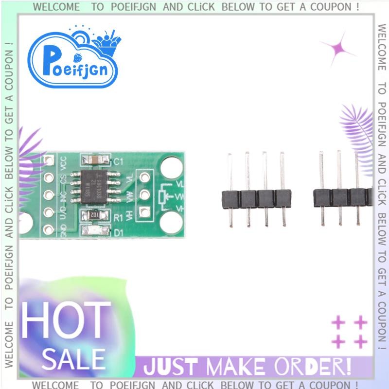 X9c103s Digital Potentiometer Module ใหม่สีเขียว 100K 100Th Order Digital Potentiometer Circuit