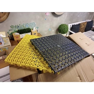 แผ่นปูพื้นพลาสติก PVC แผ่นรองกันลื่น ในห้องน้ำ ห้องครัว ระเบียง แผ่นปูพื้น DIY หนา 2cm