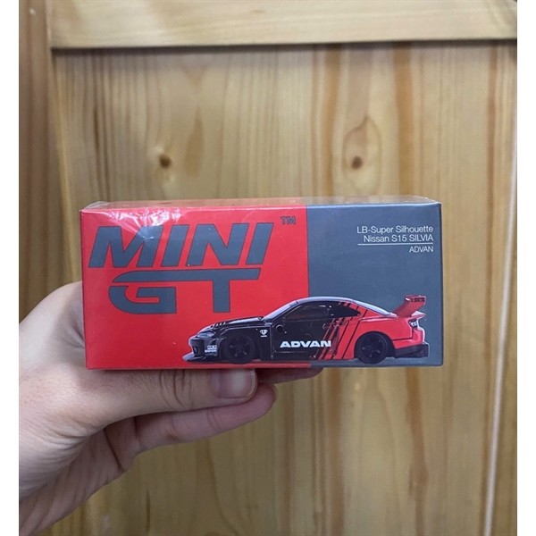 MINI GT Nissan LB-Super Silhouette S15 SILVIA ADVAN RHD รถโมเดล
