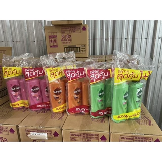 ยาสระผม ซันซิล [แพคคู่แชมพู+แชมพู หรือ แชมพู+ครีมนวด] สีดำ สีส้ม สีเขียว สีชมพู สีเหลือง สีม่วง ของแท้
