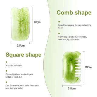 Gua Sha กัวซา หินนวดหน้า ที่นวดหน้า กวซานวดหน้า กวซา นวดหน้าเรียว เรซิ่นธรรมชาติ ช่วยลดบวม กระชับรูขุมขน ลดริ้วรอย