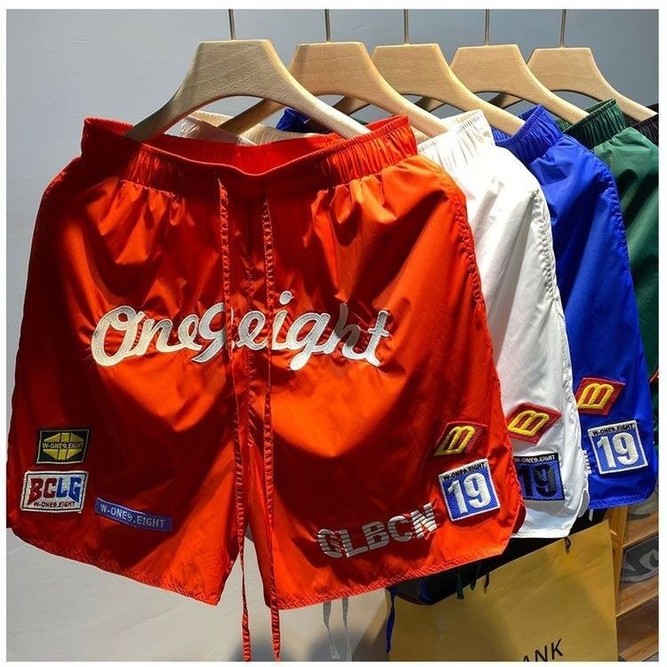 กางเกงขาสั้นอเมริกันฤดูร้อนหลวม High Street บาสเกตบอลกีฬา Leisure Breathable