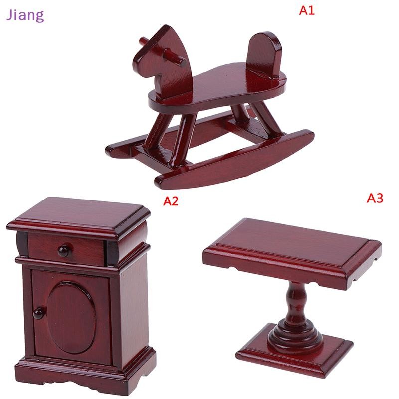[Jiang] Dollhouse Miniature เฟอร์นิเจอร์ห้องไม้ 1:12 อุปกรณ์เสริมของเล่นเด็ก TH