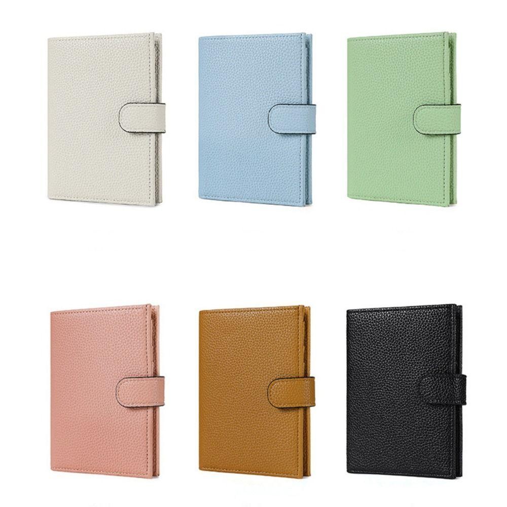 Cactu RFID Passport Holder, PU หนังสีทึบใบรับรองหนังสือเดินทาง,แบบพกพา RFID Anti Theft Multi-function Card Holder ผู้ชายผู้หญิง - รูปที่ 2