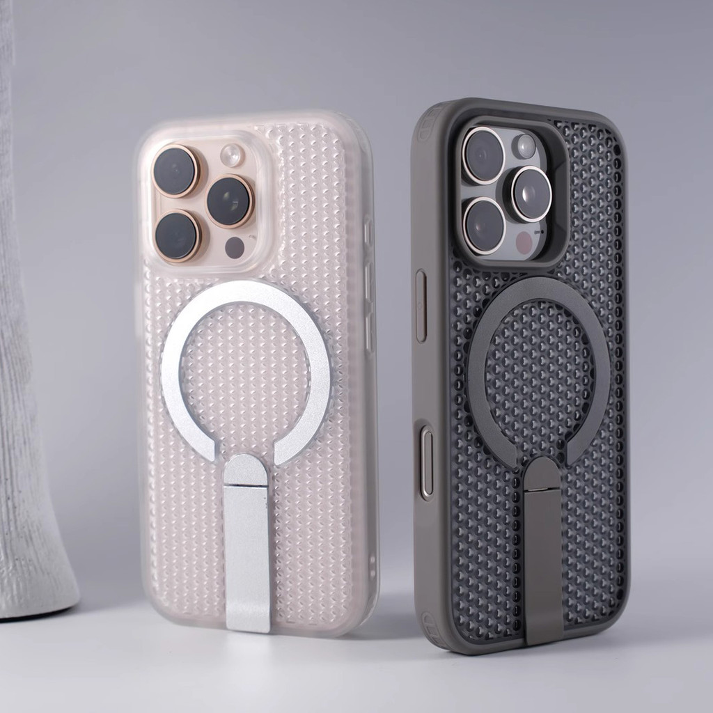 รังผึ้งกระจายความร้อนและความต้านทานการตกเคสแม่เหล็กสําหรับiphone 12 13 14 15 16 Pro Maxกันกระแทกเต็มรูปแบบ13 Pro Hard Case 15 Pro Back Cove