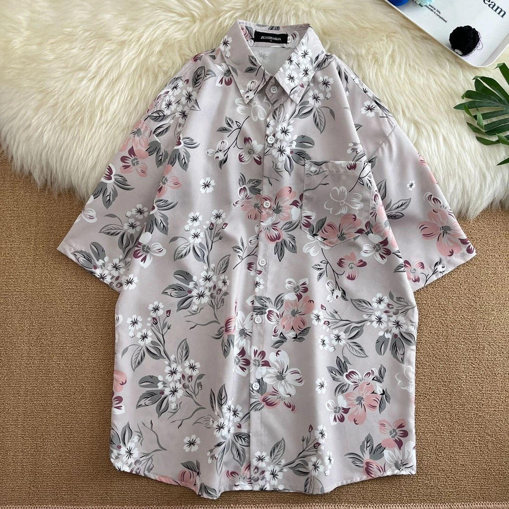 เสื้อผู้หญิงแขนสั้น สไตล์ฮาวาย ลายดอกไม้ thumbnail 9