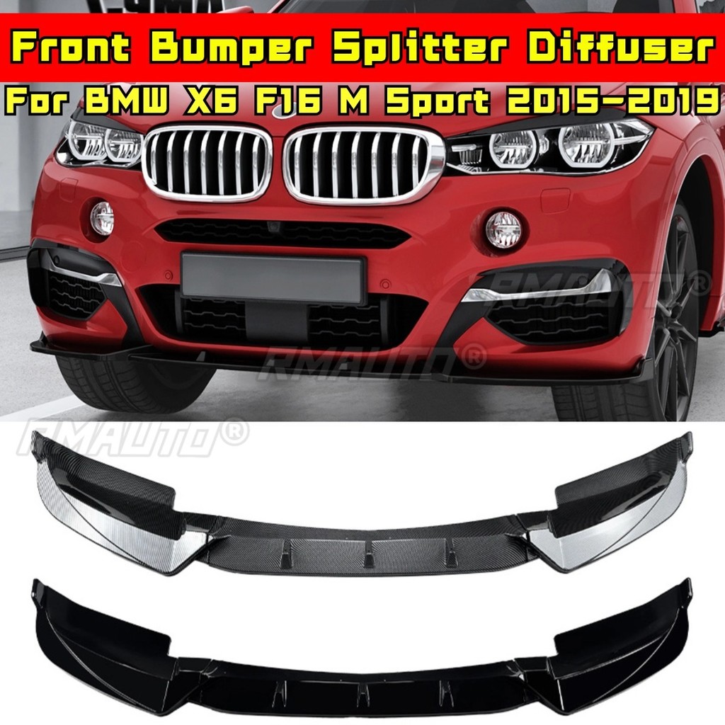 สําหรับ BMW X6 F16 M Sport Body Kit กันชนด้านหน้า Diffuser สปอยเลอร์ Splitter สําหรับ BMW X6 F16 M S