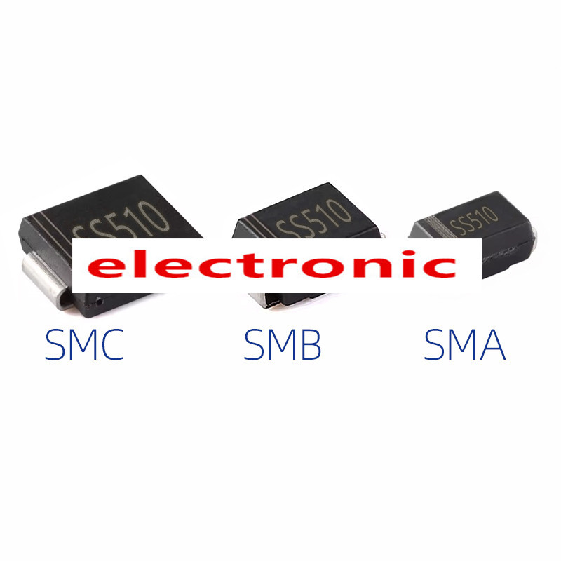 ((10 ชิ้น) ชิ้นส่วนอิเล็กทรอนิกส์ SS510 Patch Shoteki Diode  SS5100 SMA/SMB/SMC
