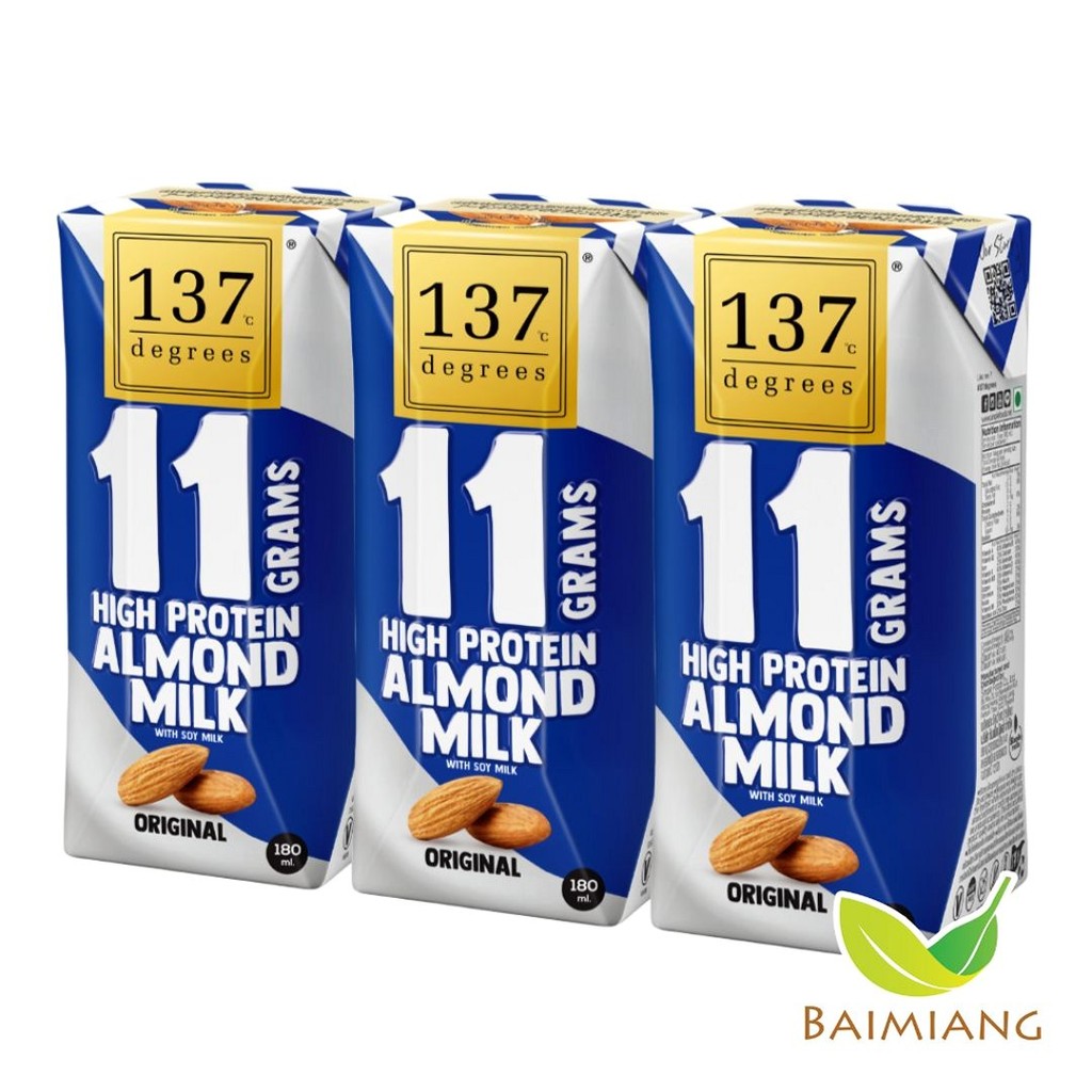 [1 แพ็ค] 137 Degrees นมโปรตีนสูง รสดั้งเดิม ขนาด 180 ml. (05485-3)