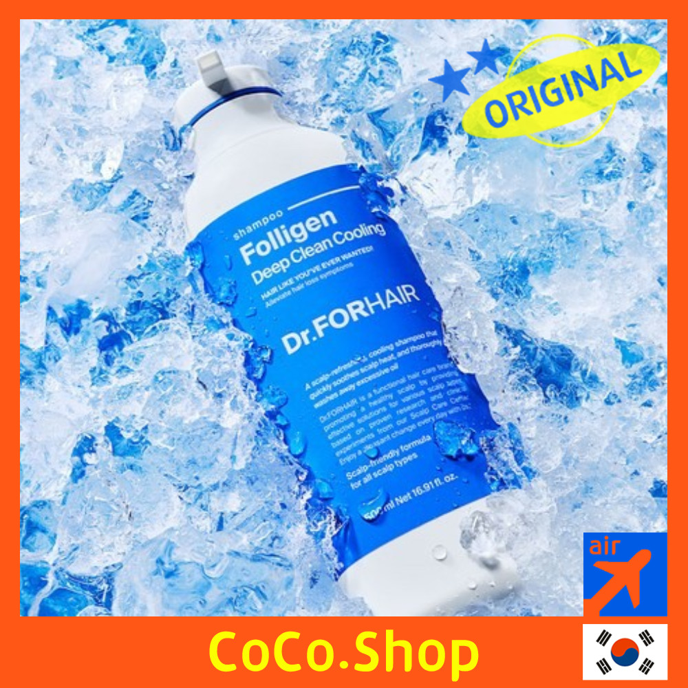 [DR.FORHAIR] แชมพู Folligen Deep Clean Cooling แชมพูขจัดรังแค