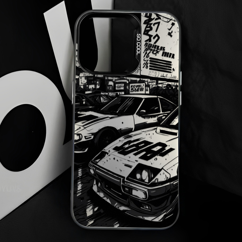 รถสปอร์ตย้อนยุค AE86 เคสไอโฟนหรูหราไฮโซ For iphone 11 12 13 14 15 16 Pro MAX 14P 15P XR XSMAX 7Plus เคสโทรศัพท์กันกระแทก