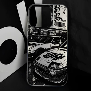 รถสปอร์ตย้อนยุค AE86 เคสไอโฟนหรูหราไฮโซ For iphone 11 12 13 14 15 16 Pro MAX 14P 15P XR XSMAX 7Plus เคสโทรศัพท์กันกระแทก