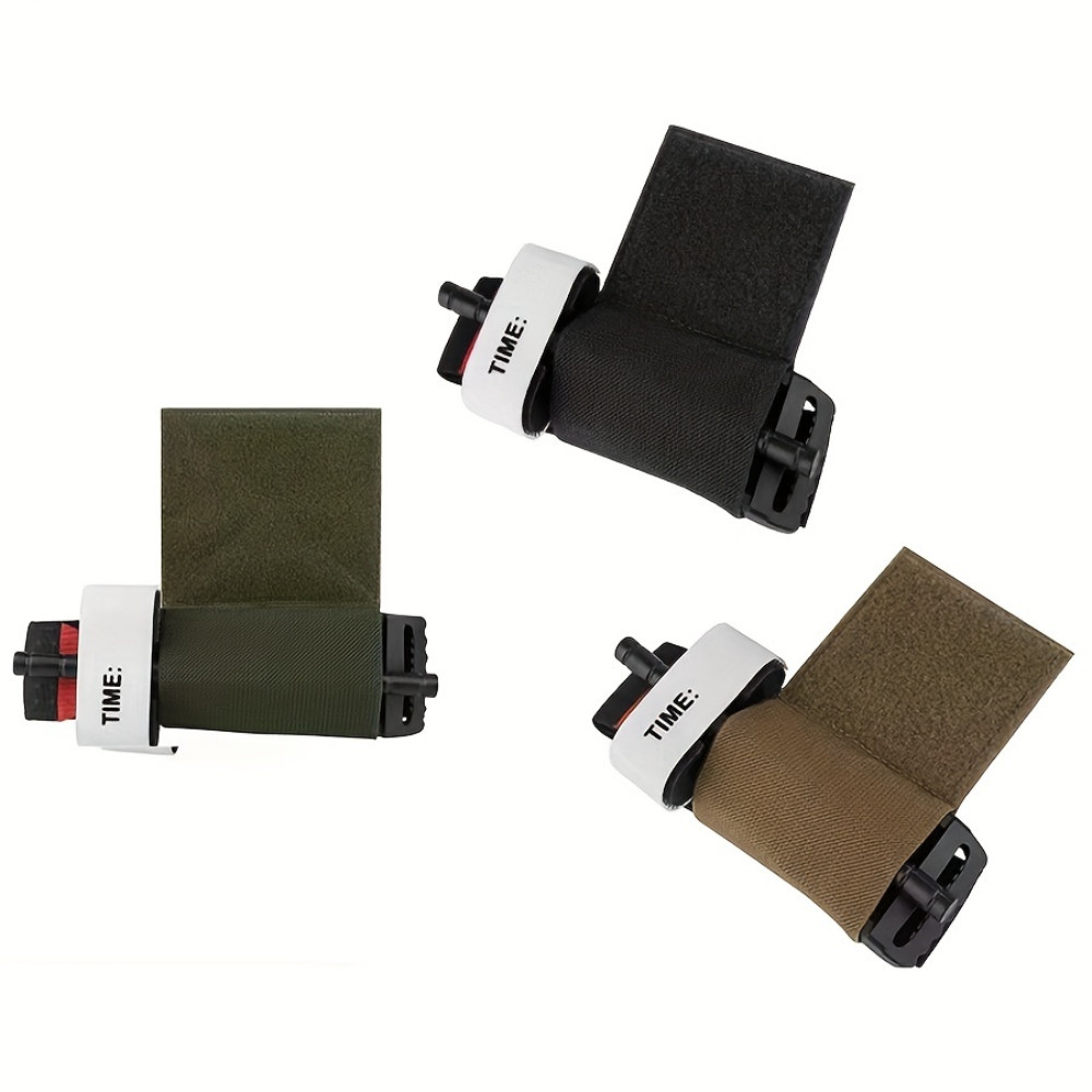 Luc Mountaineering Elastic Tourniquet Kit Holder พร้อมตะขอและห่วงกลางแจ้ง EDC เครื่องมือคลิปเข็มขัดพกพา EMT Storage Holder