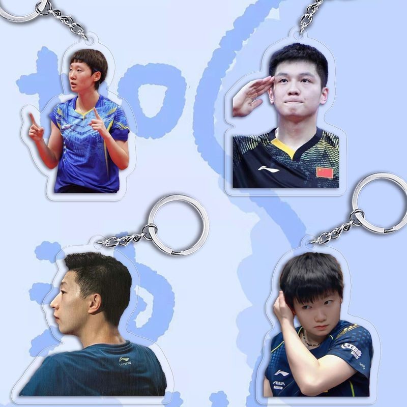 ปิงปอง Maha Dragon Fan Zhendong Wang Manyu Sun Yingsha Xu Xin Chen Meng Shiwen อะคริลิคอุปกรณ์ต่อพ่ว