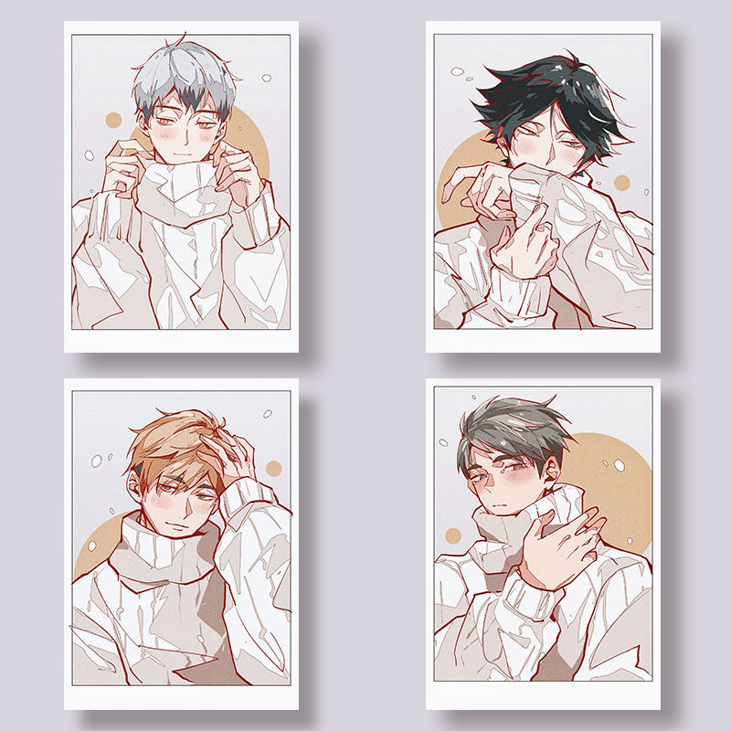 [Bota Shop] Volleyball Boy Photocard อะนิเมะญี่ปุ่นคอลเลกชันการ์ด lomo Card การ์ดอวยพรโปสการ์ดเดสก์ท