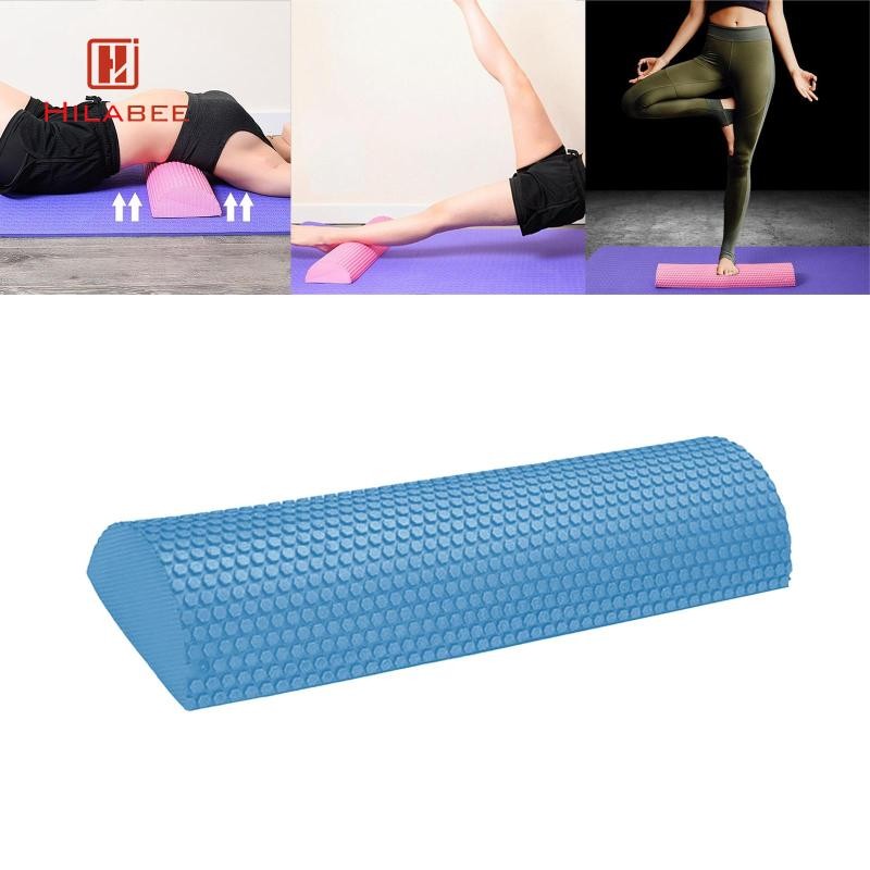 Hilabee Half Round EVA Foam Roller Half Roller Foam Yoga Blocks Balance Heavy Duty Anti Slip Half Round Foam Roller สําหรับยิม ราคา ถูกที่สุด ดีลบีเคเค แกลเลอรีภาพที่ 9