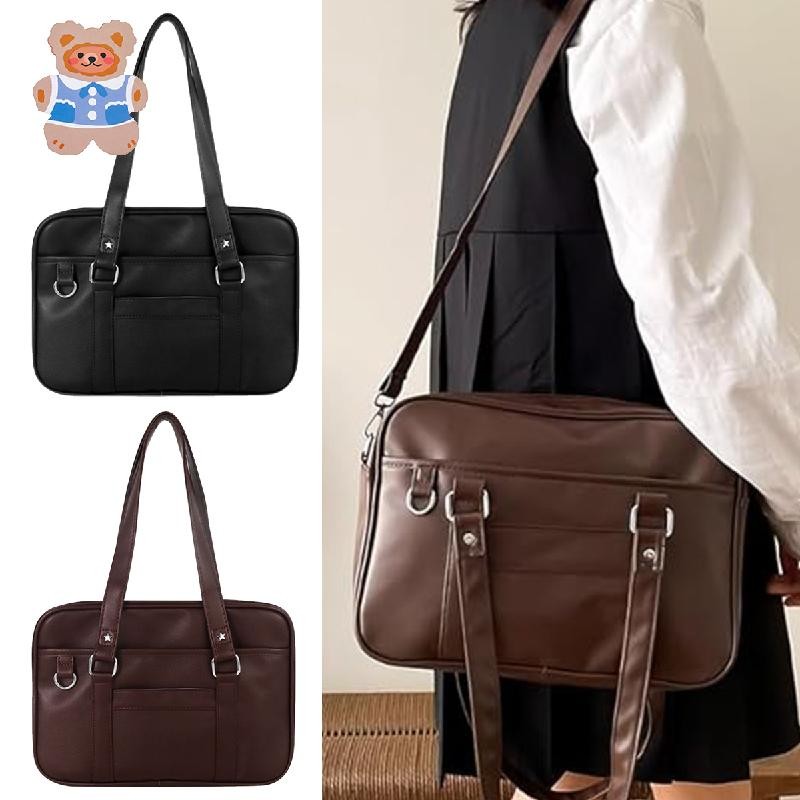 [CRS]Y2k กระเป๋าสะพายข้างหนัง Pu JK