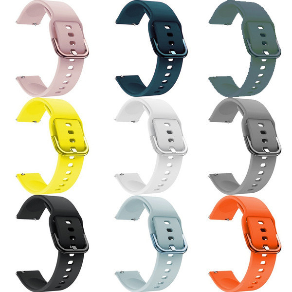 สายซิลิโคนอ่อนนุ่ม 20/22 มม for Redmi Watch 5 Active/Mi Watch 5 Lite/Samsung/Amazfit/Garmin/Huawei สร้อยข้อมือยางรัด