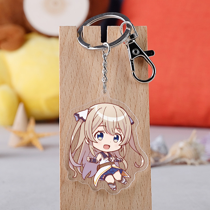 อะนิเมะ Subaru Qixing รอบพวงกุญแจอะคริลิค