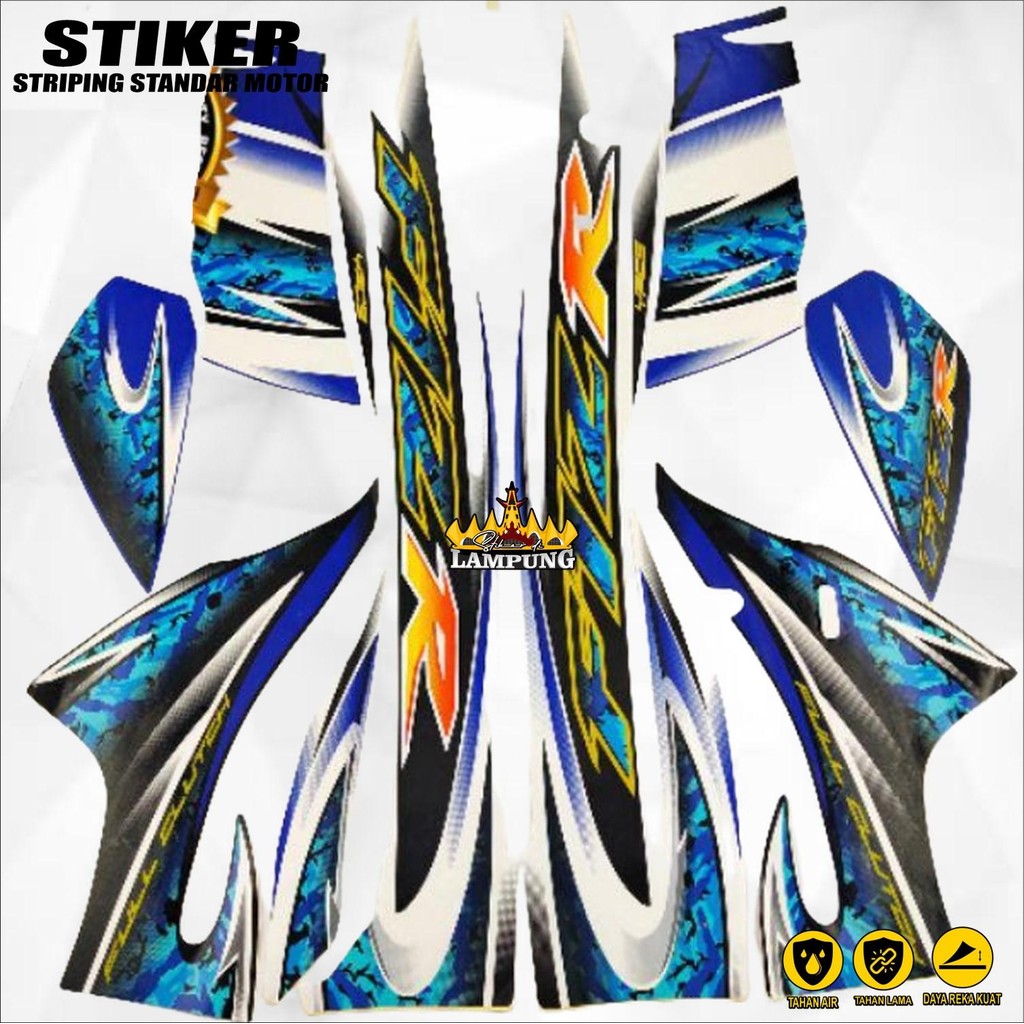 Standard Striping Yamaha F1zr Fiz R F1 Zr 2004 2005 Blue White Quality Motorcycle Body List