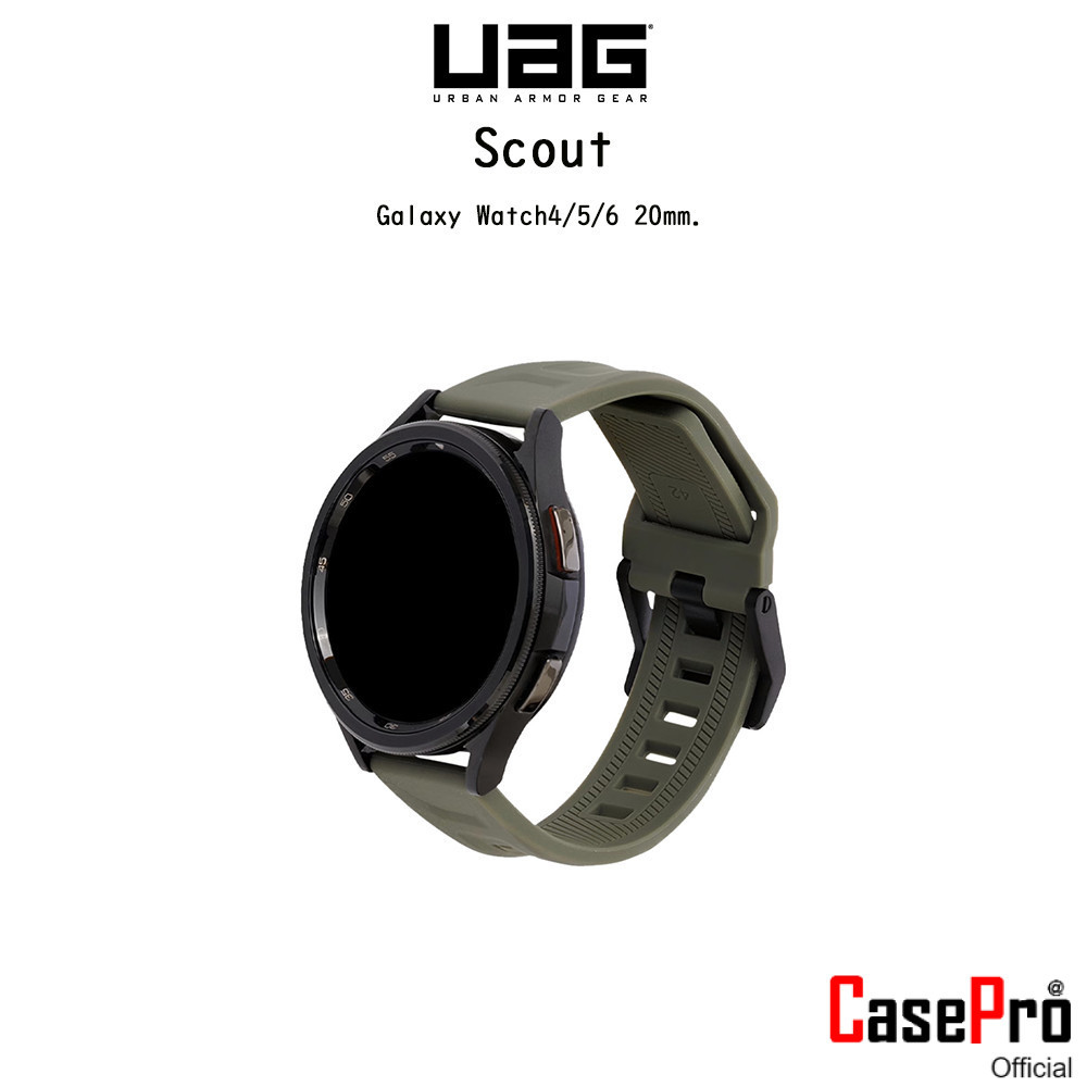 UAG Scout สายนาฬิกามาตราฐานกองทัพอเมริกาเกรดพรีเมี่ยม สายสำหรับ Galaxy Watch4/5/6 ขนาด20mm.