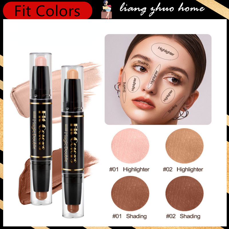 คอนทัวร์ แท่งคอนทัวร์ แบบสองหัว บรอนเซอร์ คอนทัวร์ ไฮไลท์ กันน้ํา เนื้อแมตต์ คอนซีลเลอร์ ปากกา เครื่