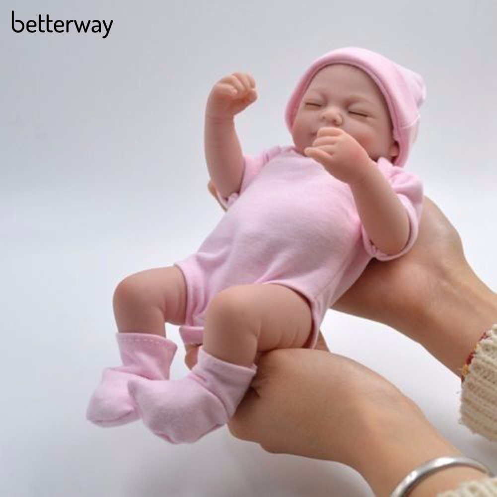 Betterway ตุ๊กตาเด็กทารกแรกเกิด ซิลิโคนนุ่ม น่ารัก เสมือนจริง 10 นิ้ว