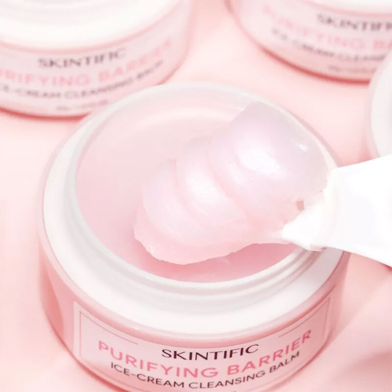 SKINTIFIC Purifying Barrier Ice Cream Cleansing Balm 40g คลีนซิ่งบาล์มเนื้อนุ่มราวกับไอศกรีม. - รูปที่ 2