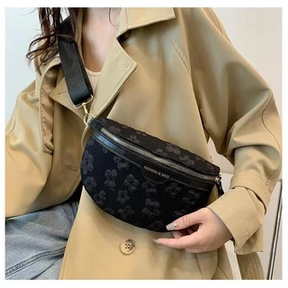 【พร้อมส่ง】Miss Bag Fashion กระเป๋าคาดอก กระเป๋าสะพายไหล่ ผ้าออกซ์ฟอร์ด